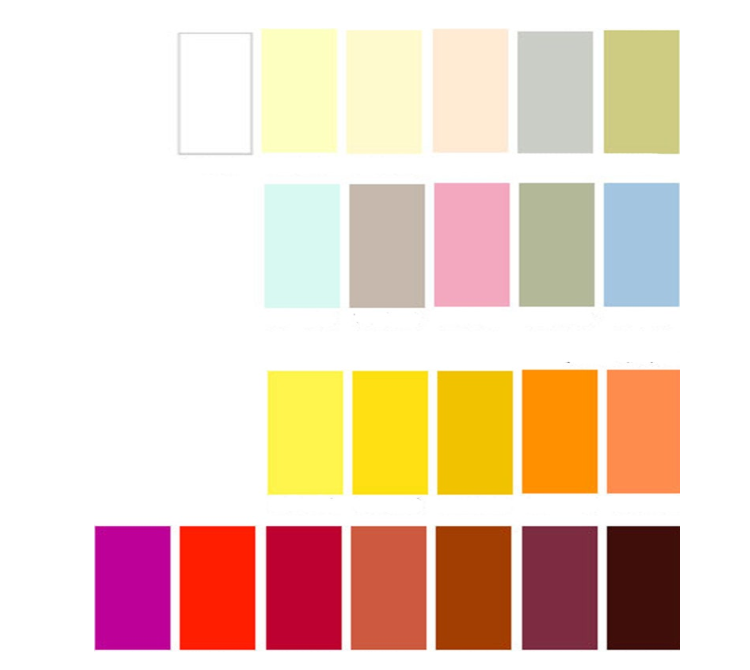 봄 컬러 이미지