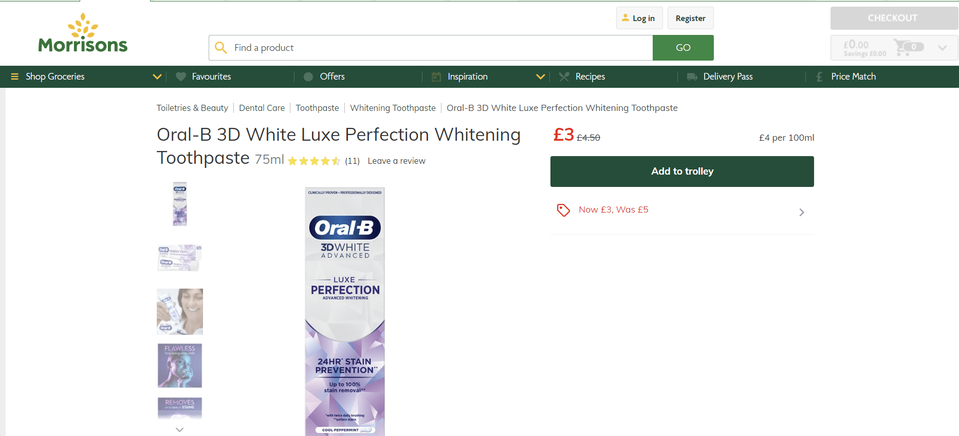 오랄비 3D 화이트 (Oral-B 3D White)