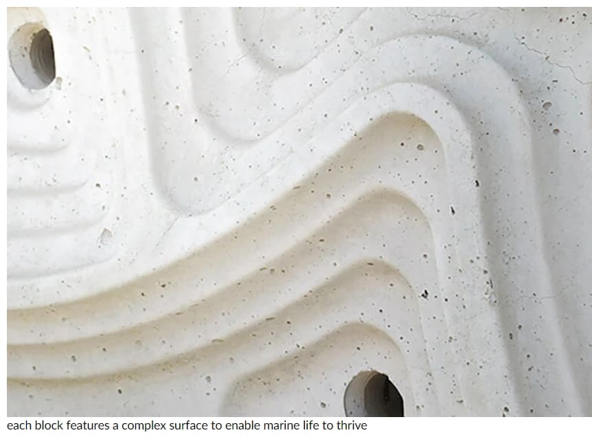 해안 생태 보호 위한 친환경 해양 콘크리트 블록 VIDEO: ECOncrete® blocks are bio-enhanced materials for sustainable marine construction