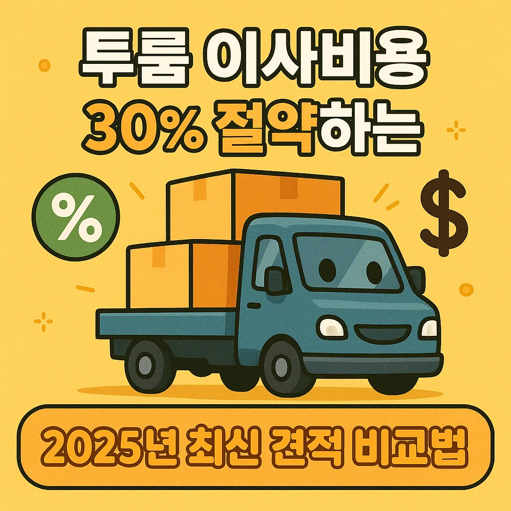 투룸 이사비용 30% 절약하는 2025년 최신 견적 비교법