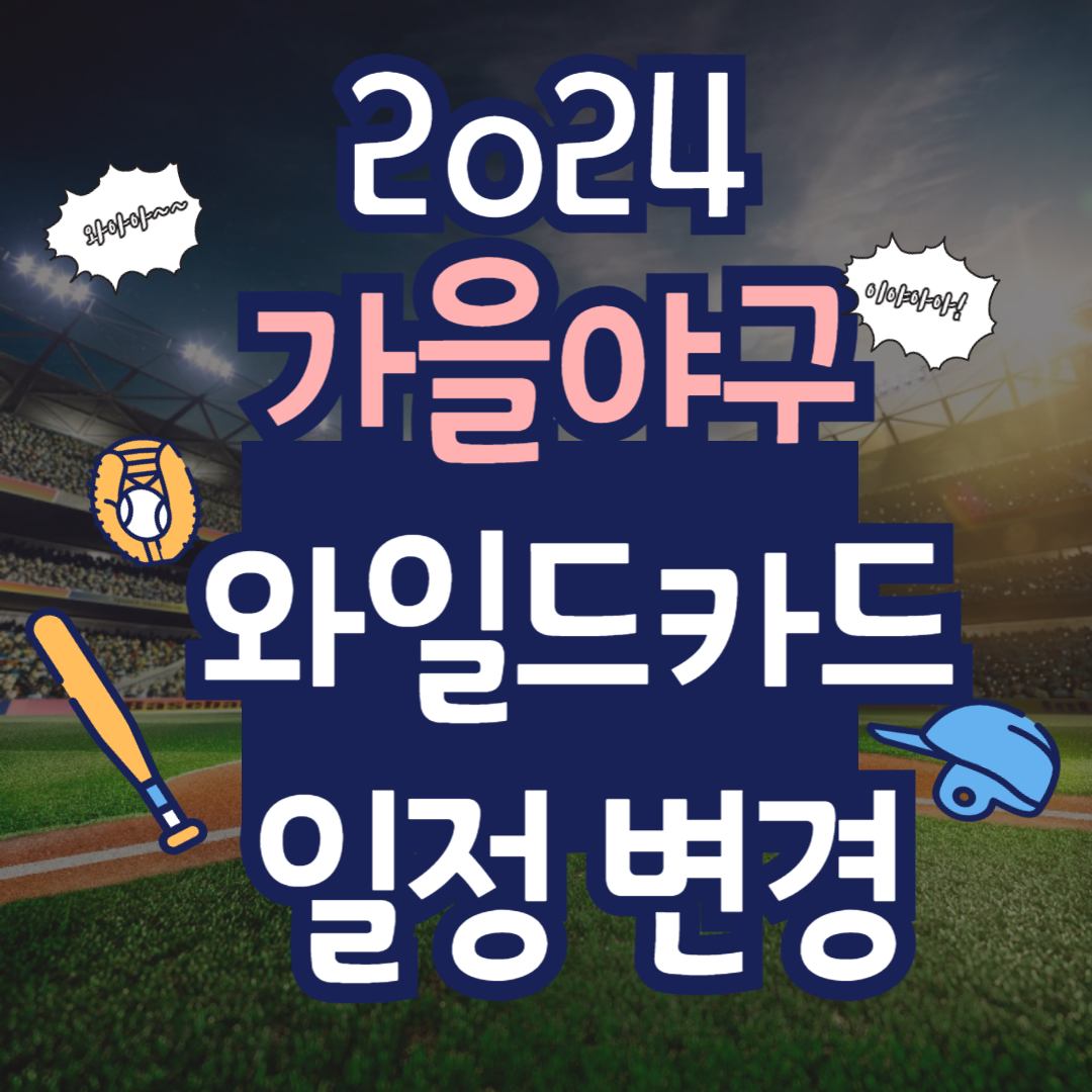 와일드카드 일정변경