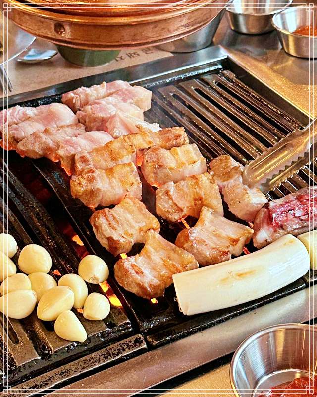 신당 약수 맛집 미쉐린 돼지고기 등목살, 바질쌈