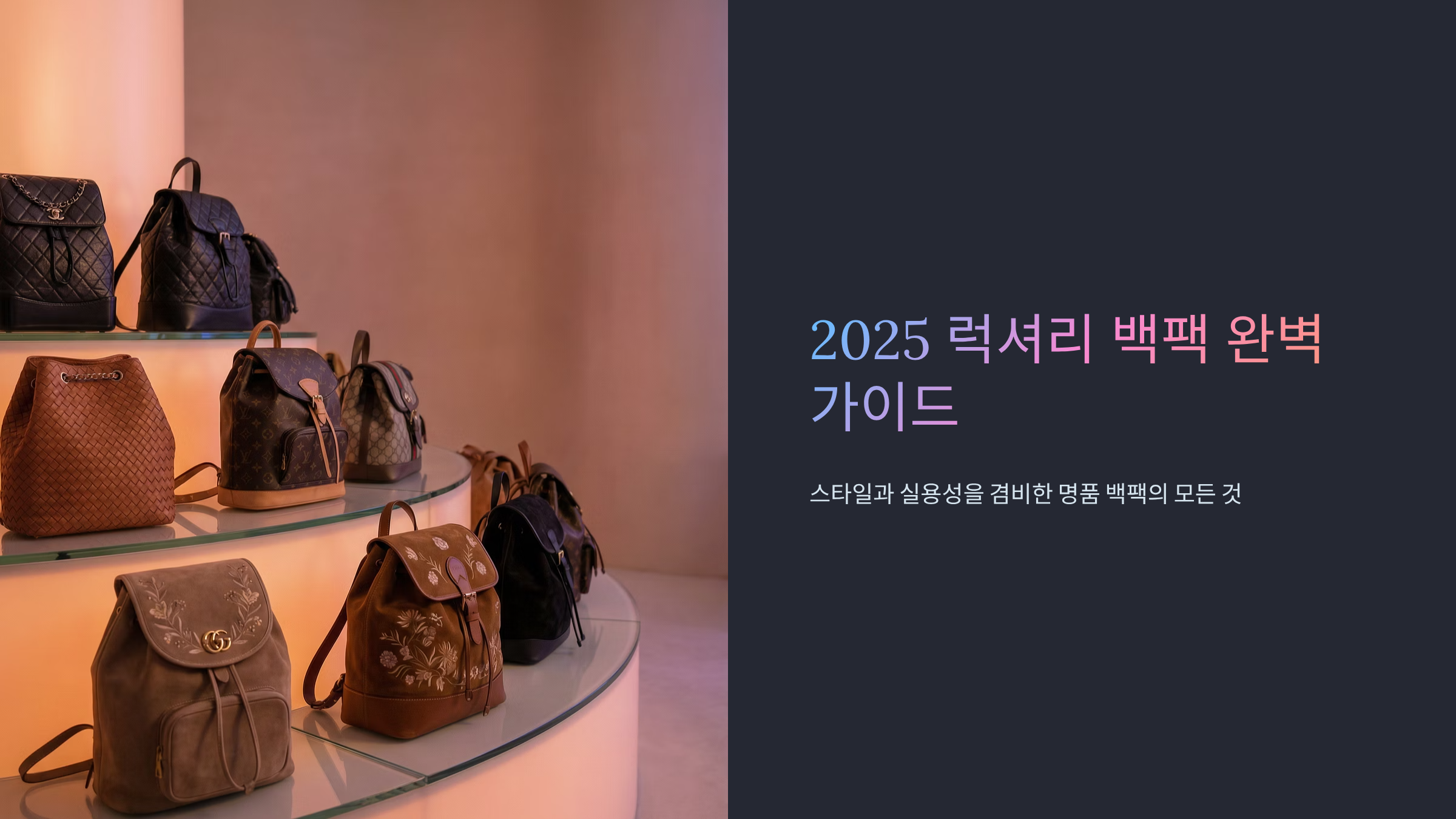 여성용 럭셔리 백팩, 똑똑한 쇼핑 비법 완벽 공개 👜