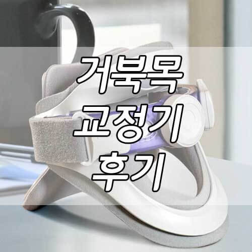 거북목 교정기 후기, 교정기 원리와 사용하면 안되는 경우