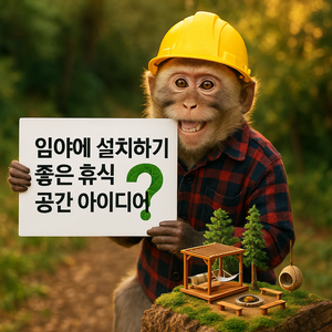 임야에 딱 맞는 휴식 공간 아이디어 🌲