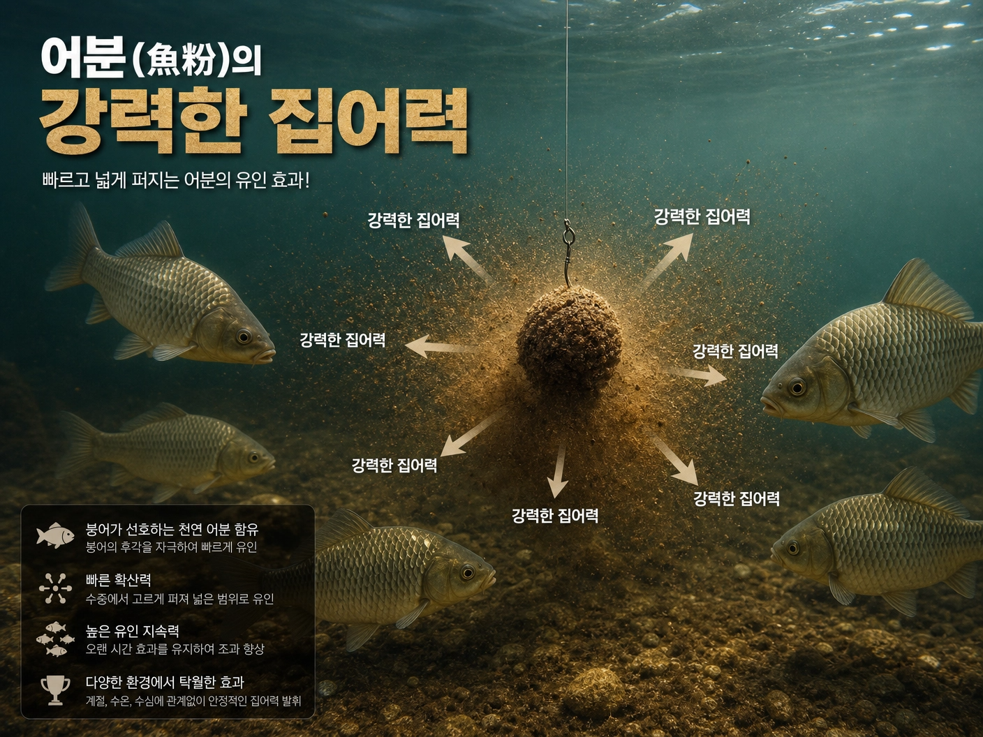 강력한 집어력의 어분