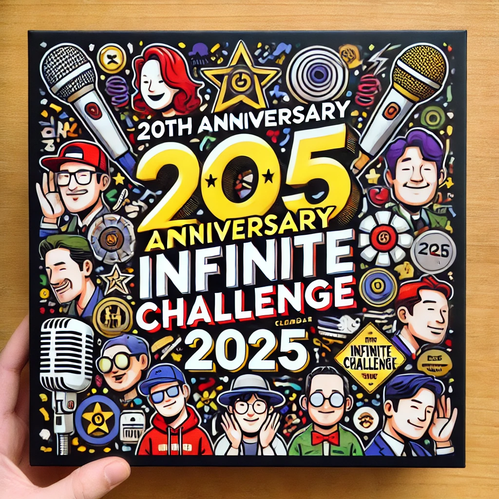 20주년 기념 2025 무한도전 캘린더 커버 예시 이미지