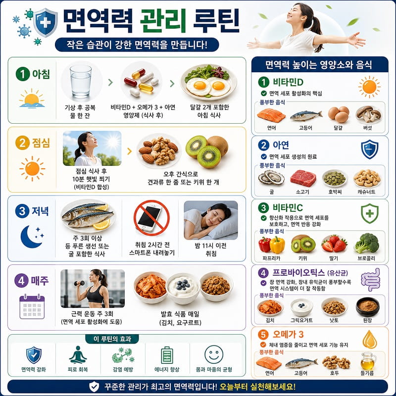면역력 관리 루틴