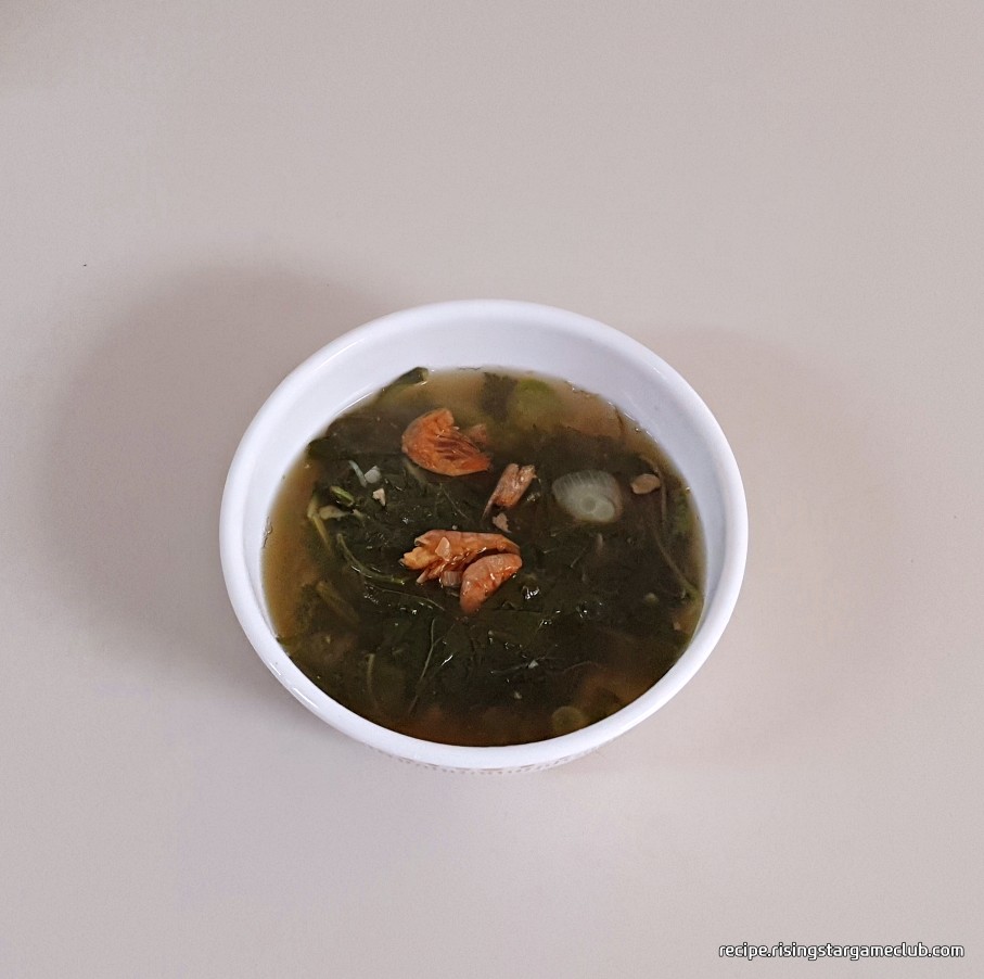 아욱 된장국 만들기