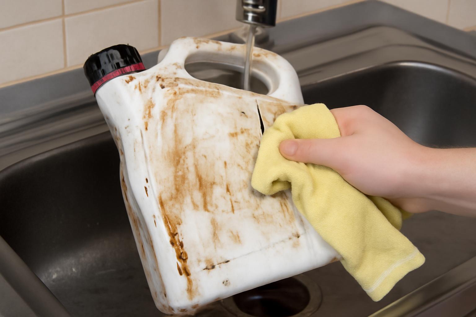 엔진오일 통 세척