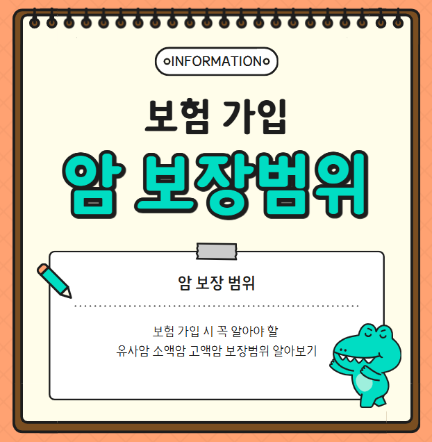 보험 가입 시 꼭 알아야 할 유사암 소액암 고액암 보장범위 알아보기