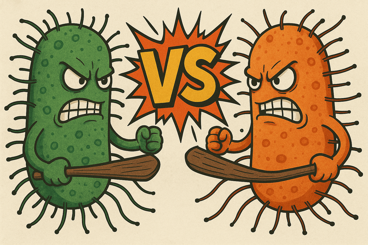 세균과 싸우는 사진