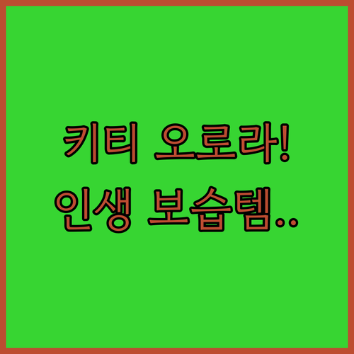 프리미엄 헬로키티 오로라 보습 화장지..