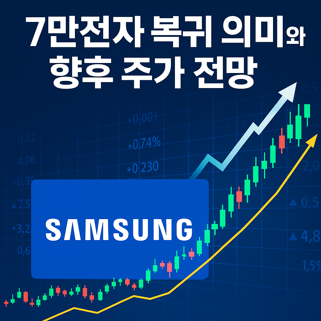 삼성전자 7만전자 복귀