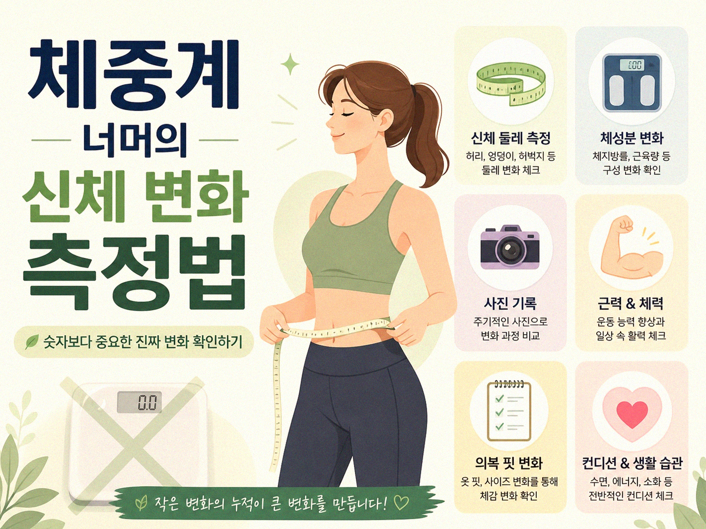 체중계 숫자만 믿으시나요 근육과 지방의 무게 차이