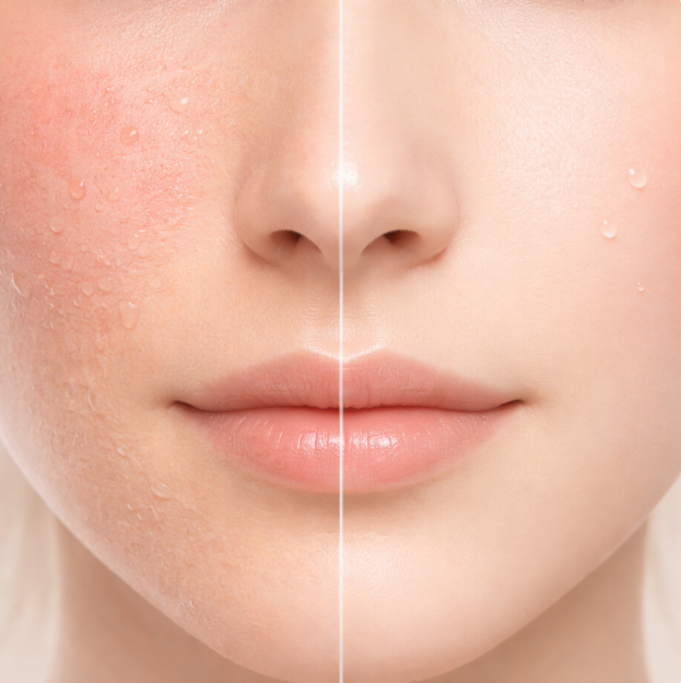 피부 회복 전후 비교 ai 이미지