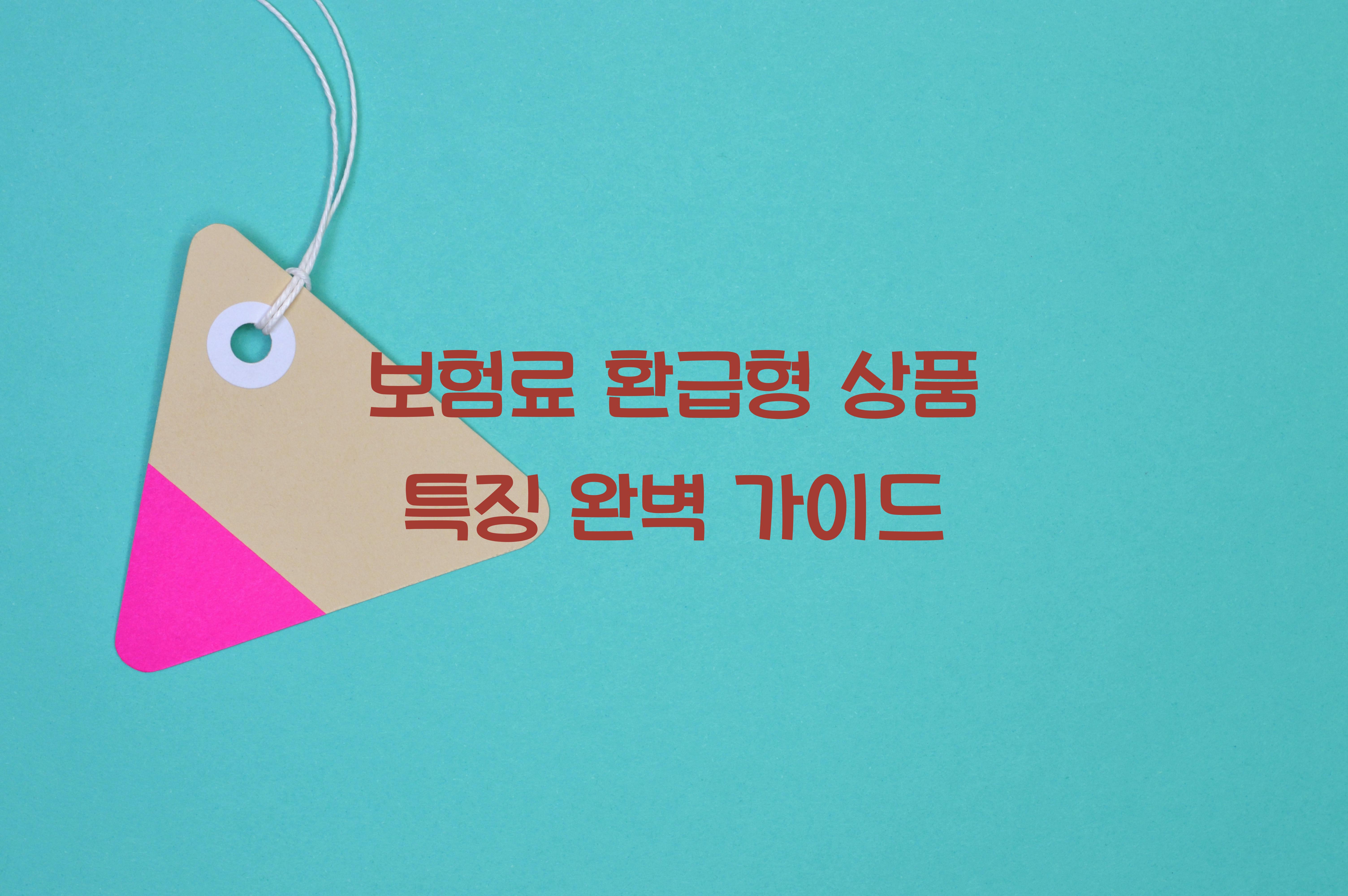 보험료 환급형 상품 특징