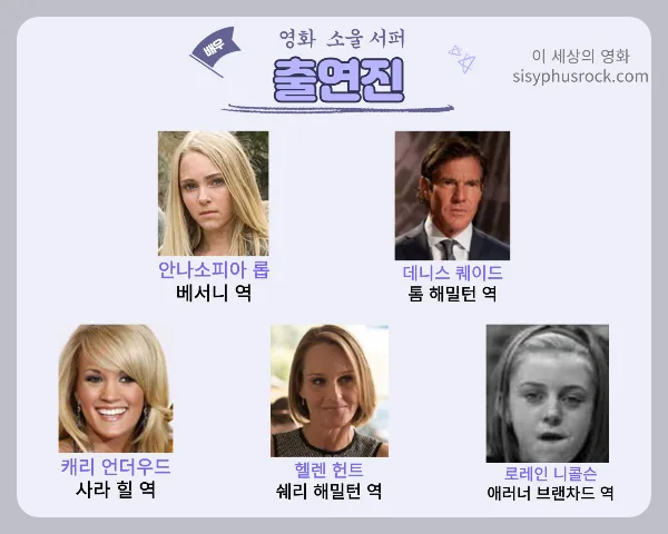 영화 소울 서퍼 출연진