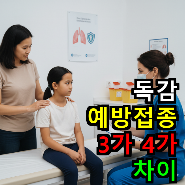 독감 예방접종 3가 4가 차이