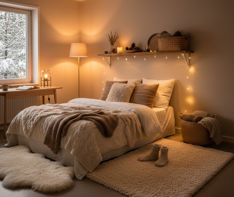 자취방 겨울감성 인테리어