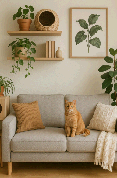 고양이와 사람이 함께 행복한 인테리어 방법