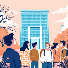 국민들이 인사혁신처 국민추천제 안내판을 보고 있는 장면