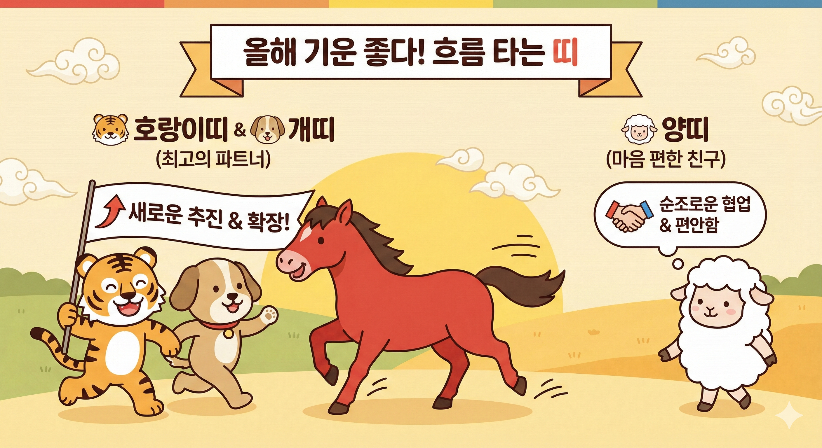 "올해 기운 좋다!" 흐름 타는 띠