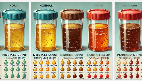 소변 색갈별 체크리스트를 나타내는 이미지