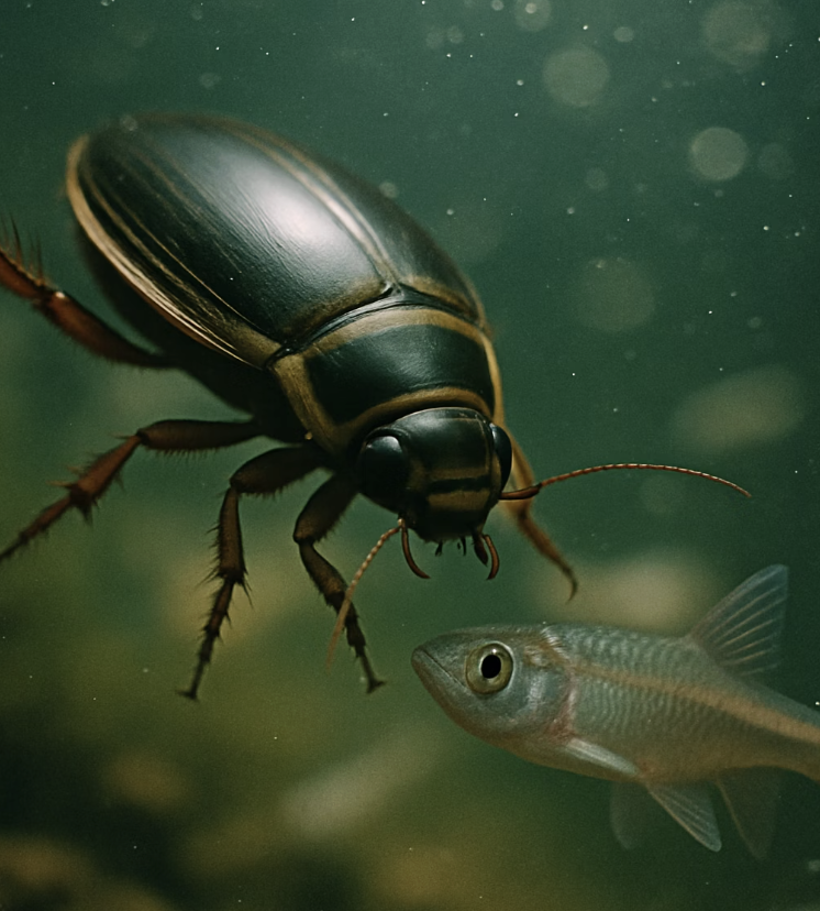 물속의 무법자 vs 평화로운 채식주의자