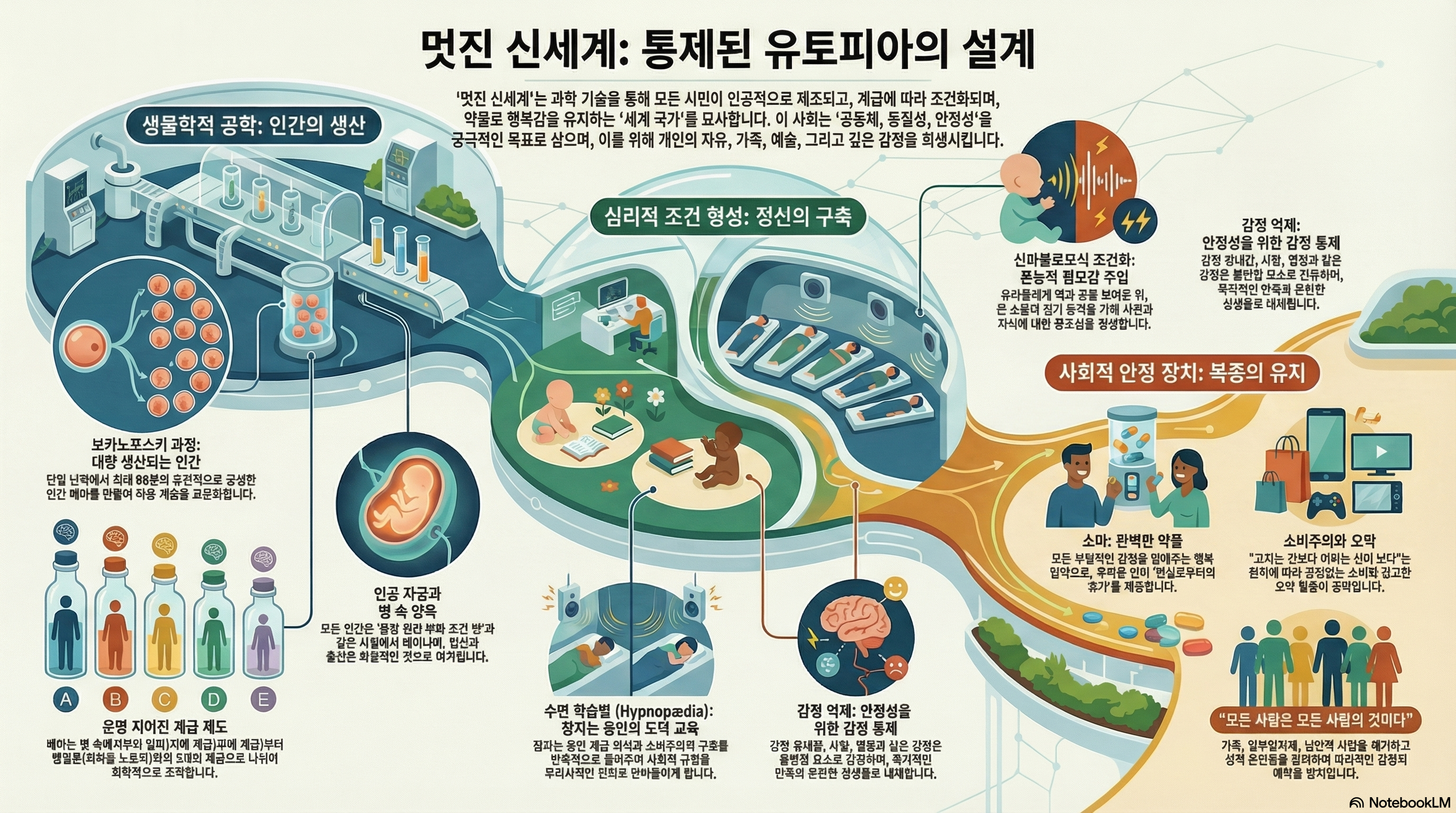 올더스 헉슬리 『멋진 신세계』 인포그래픽