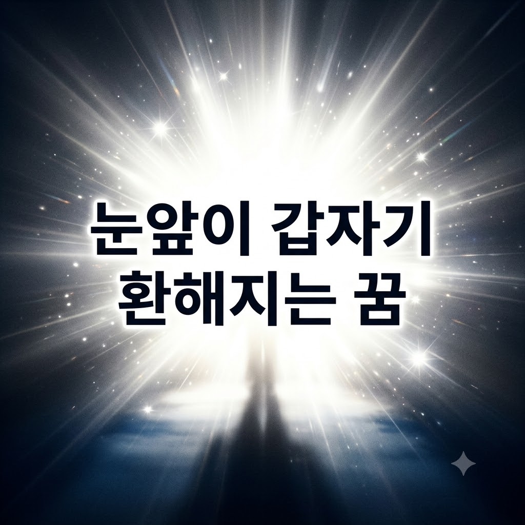 눈앞이 갑자기 환해지는 꿈