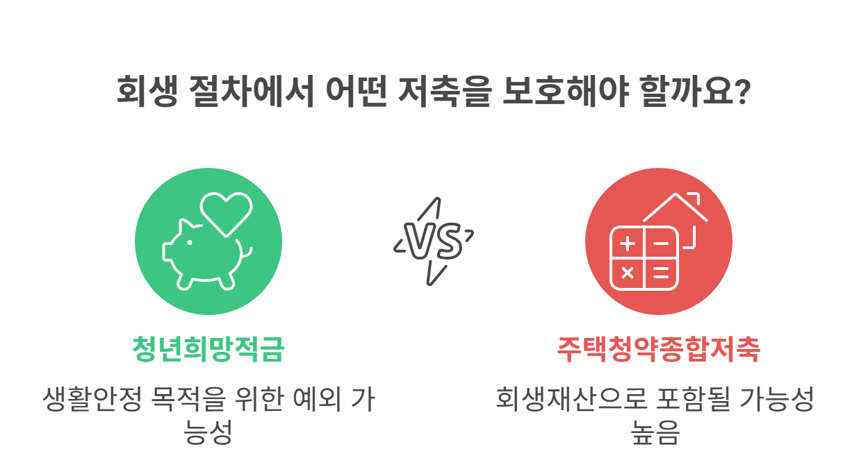 청년희망적금, 청약통장도 회생재산에 포함될까?