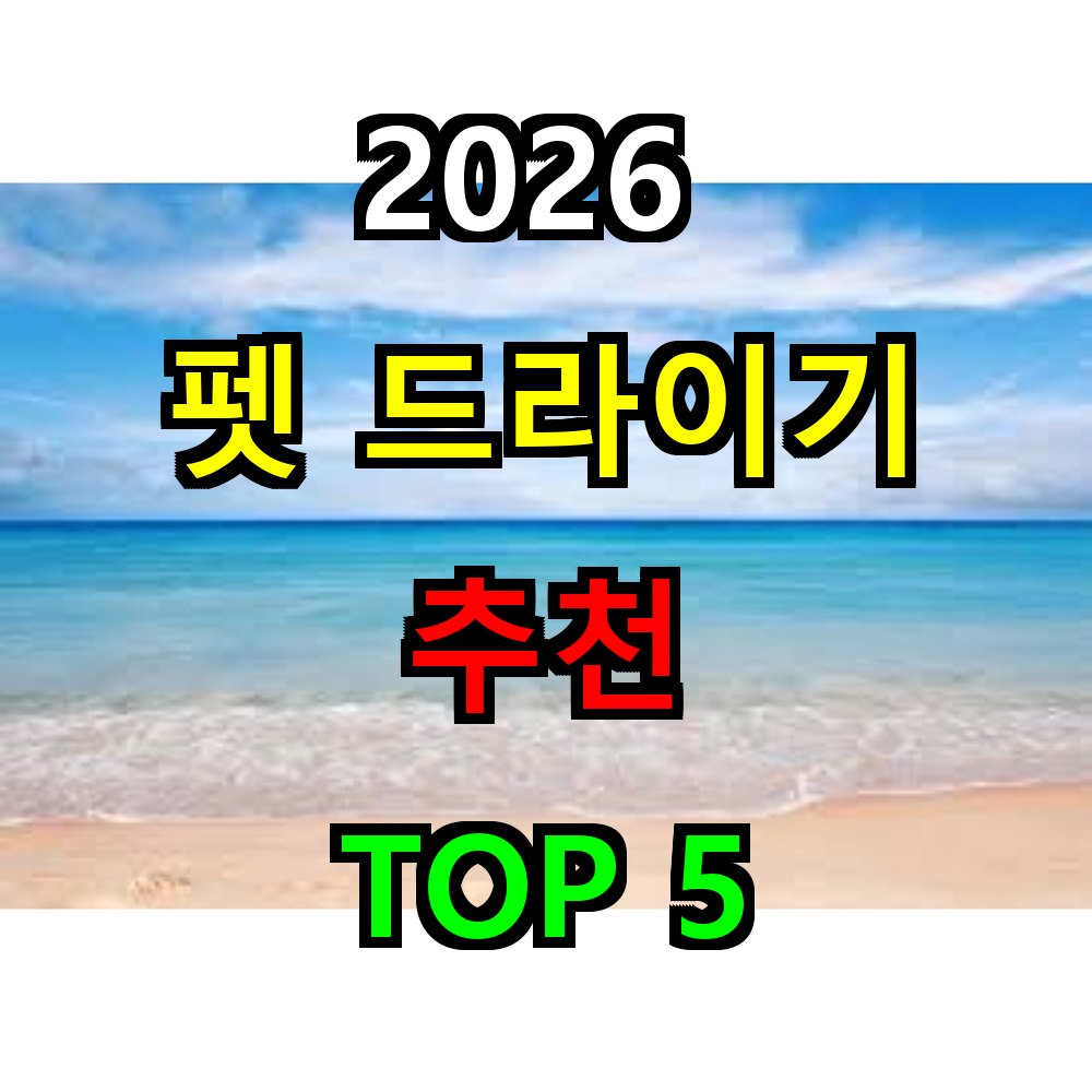 2026 펫 드라이기 추천 TOP 5