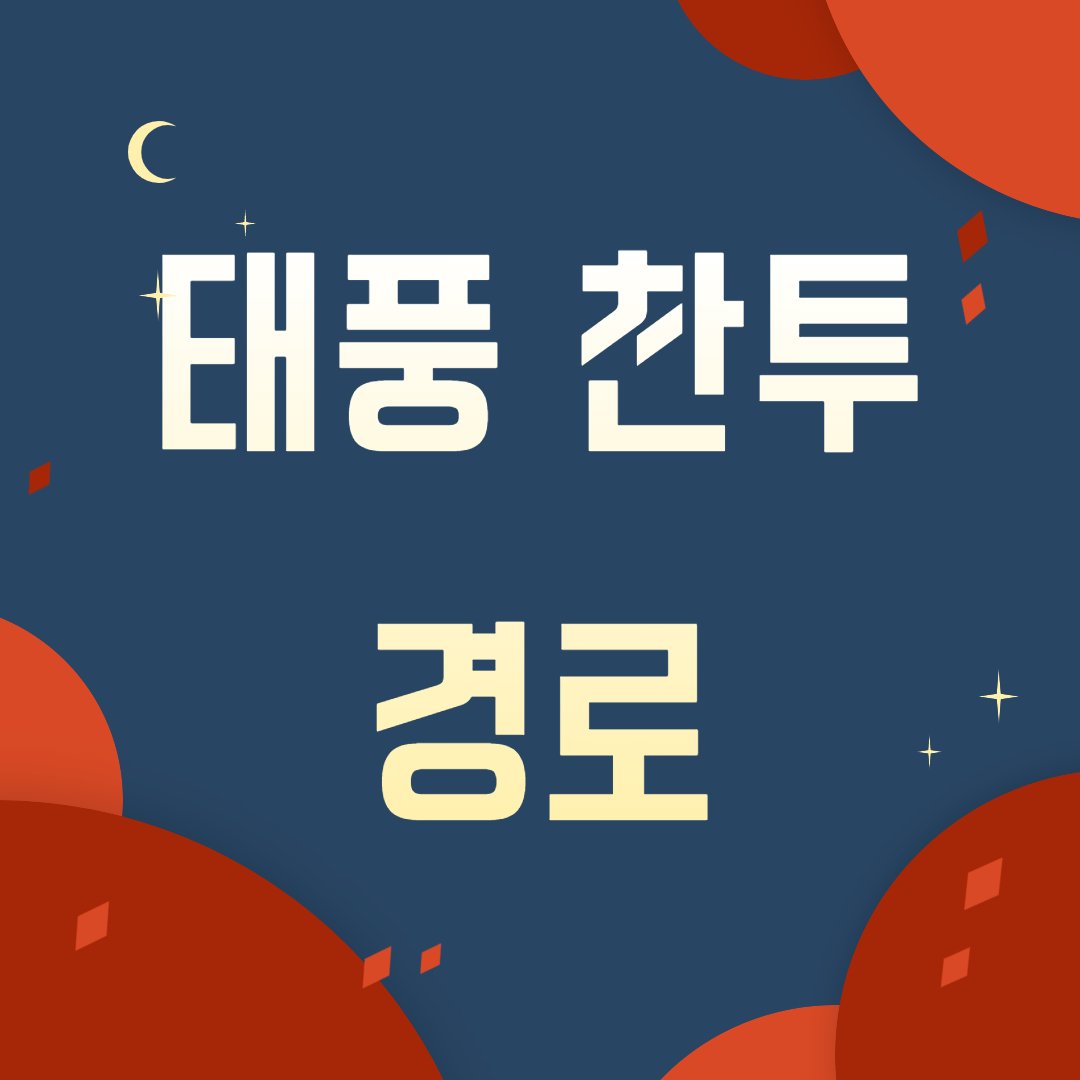 태풍 찬투 경로