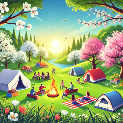봄 캠핑사진