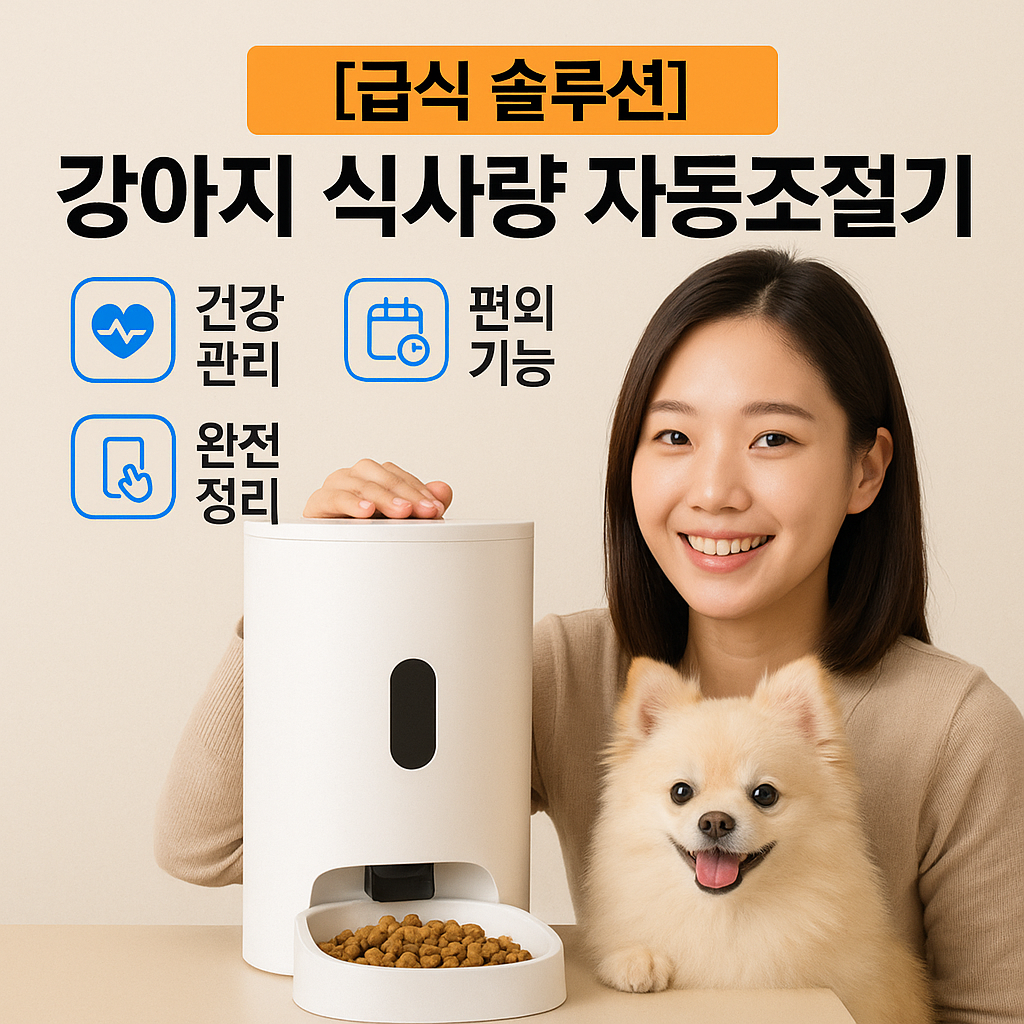 [급식 솔루션] 강아지 식사량 자동조절기 ｜ 건강 관리&middot;편의 기능 완전정리