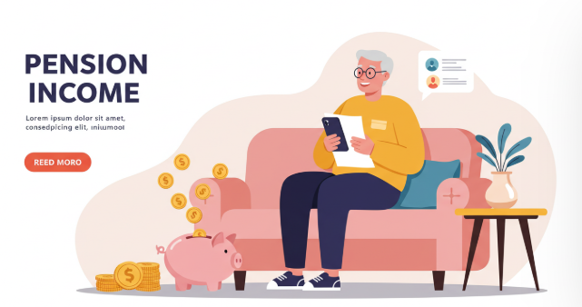 연금 받는 은퇴자 사진