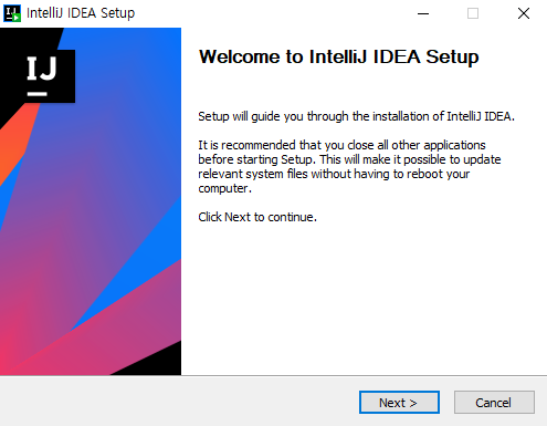 Step1. IntelliJ 설치 과정 : [Next]