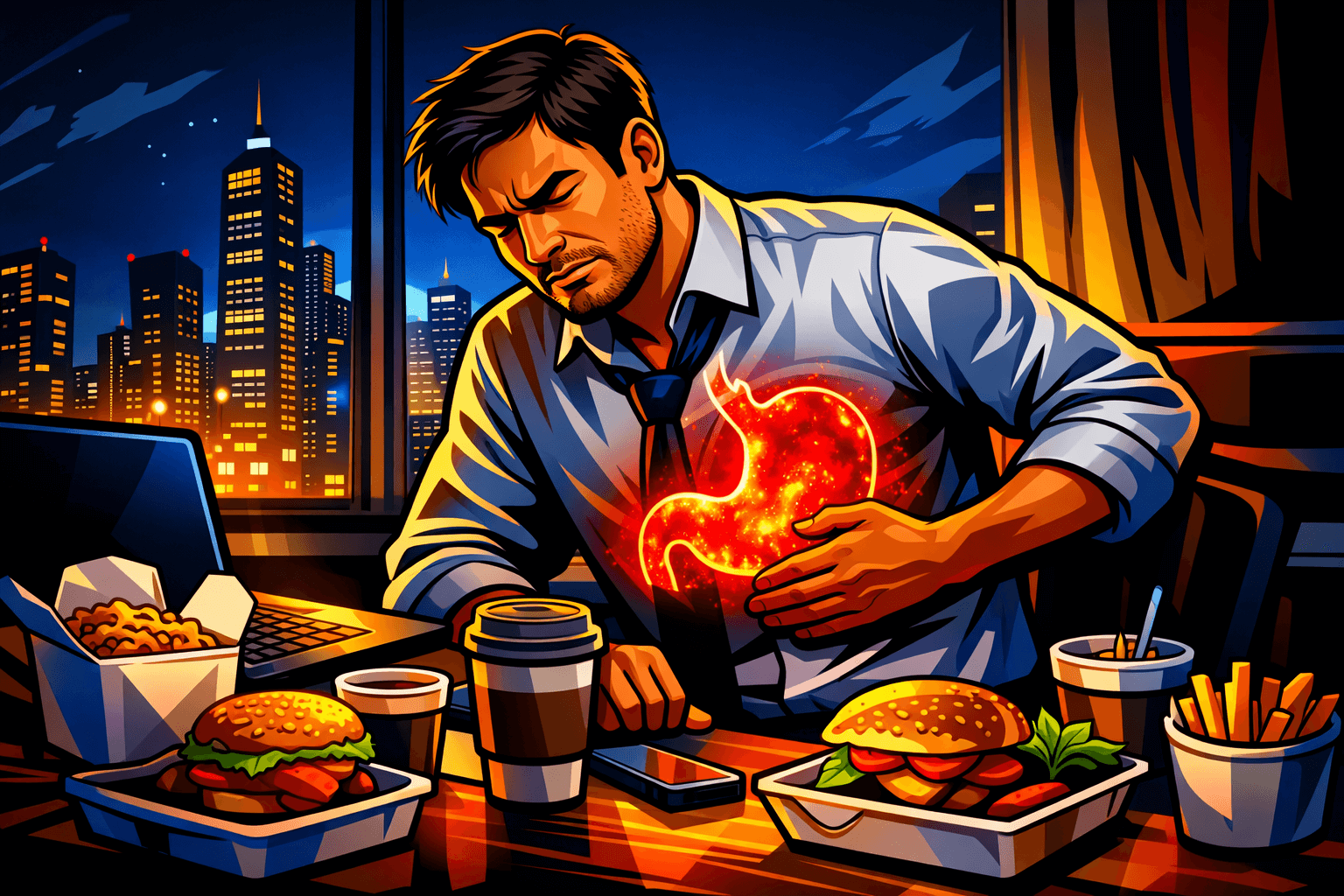 현대인 위장질환 트렌드 (스트레스, 식습관, 만성위염)