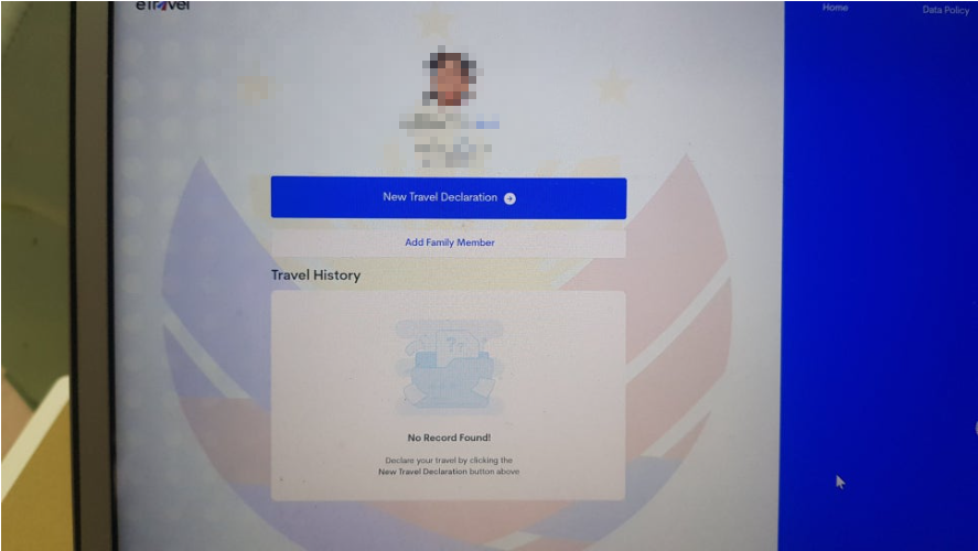 필리핀 이트래블 가족등록