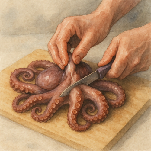 문어-손질