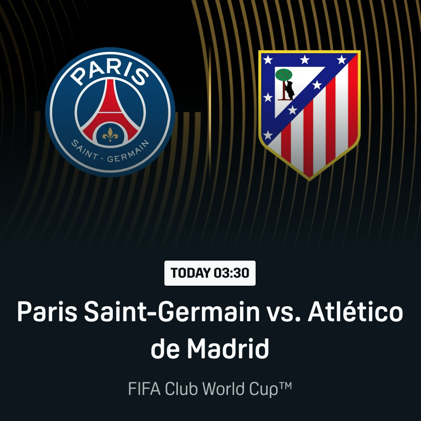 클럽월드컵 중계 무료 보기 사이트 PSG vs AT마드리드