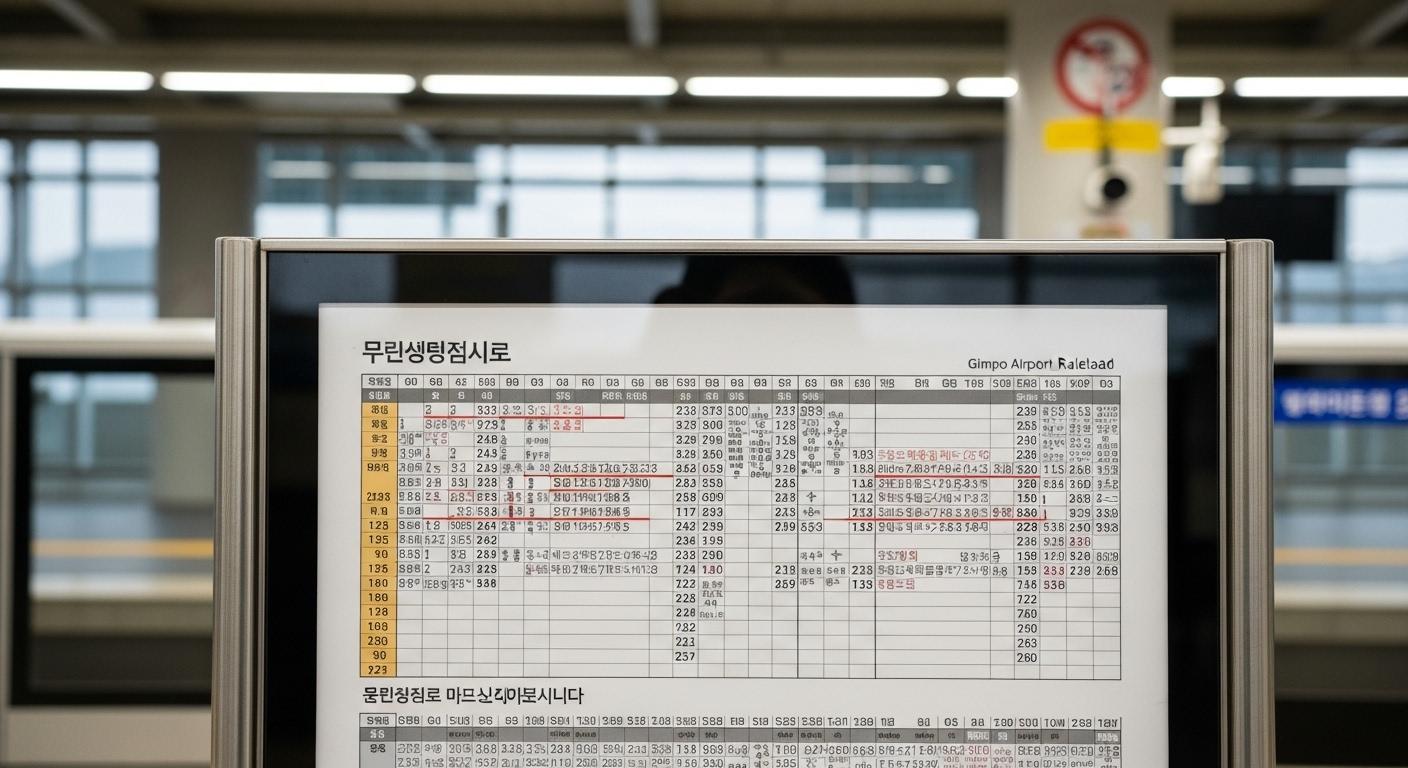 김포공항철도 시간표