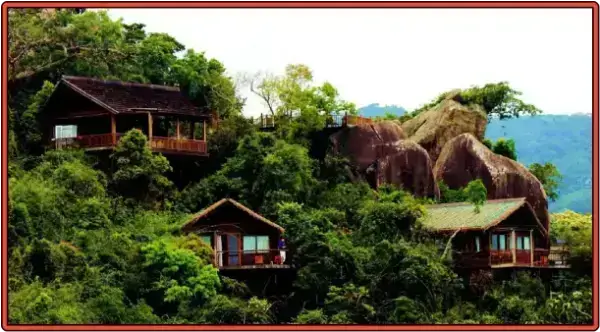 하이난 싼야의 야롱베이 열대 낙원 산림공원 내 별장