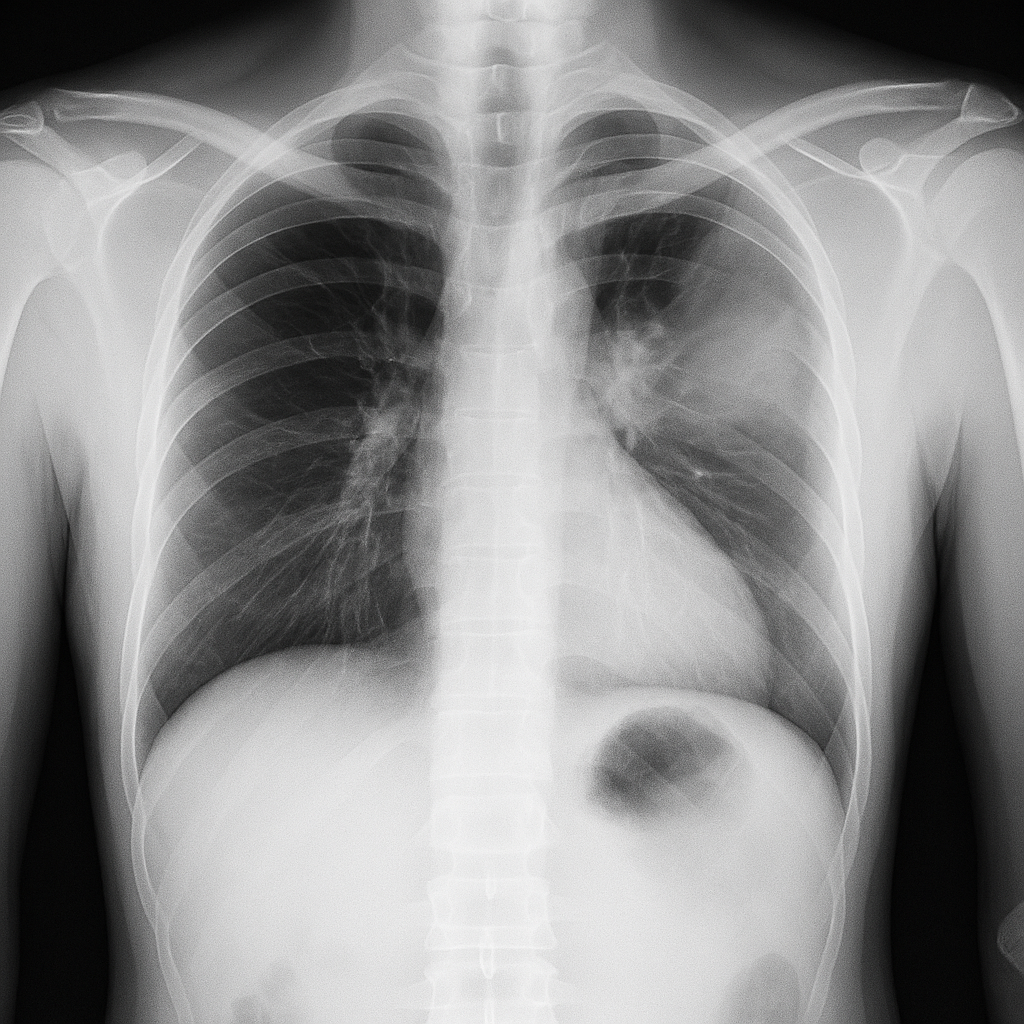 흉부 x-선 사진 이미지