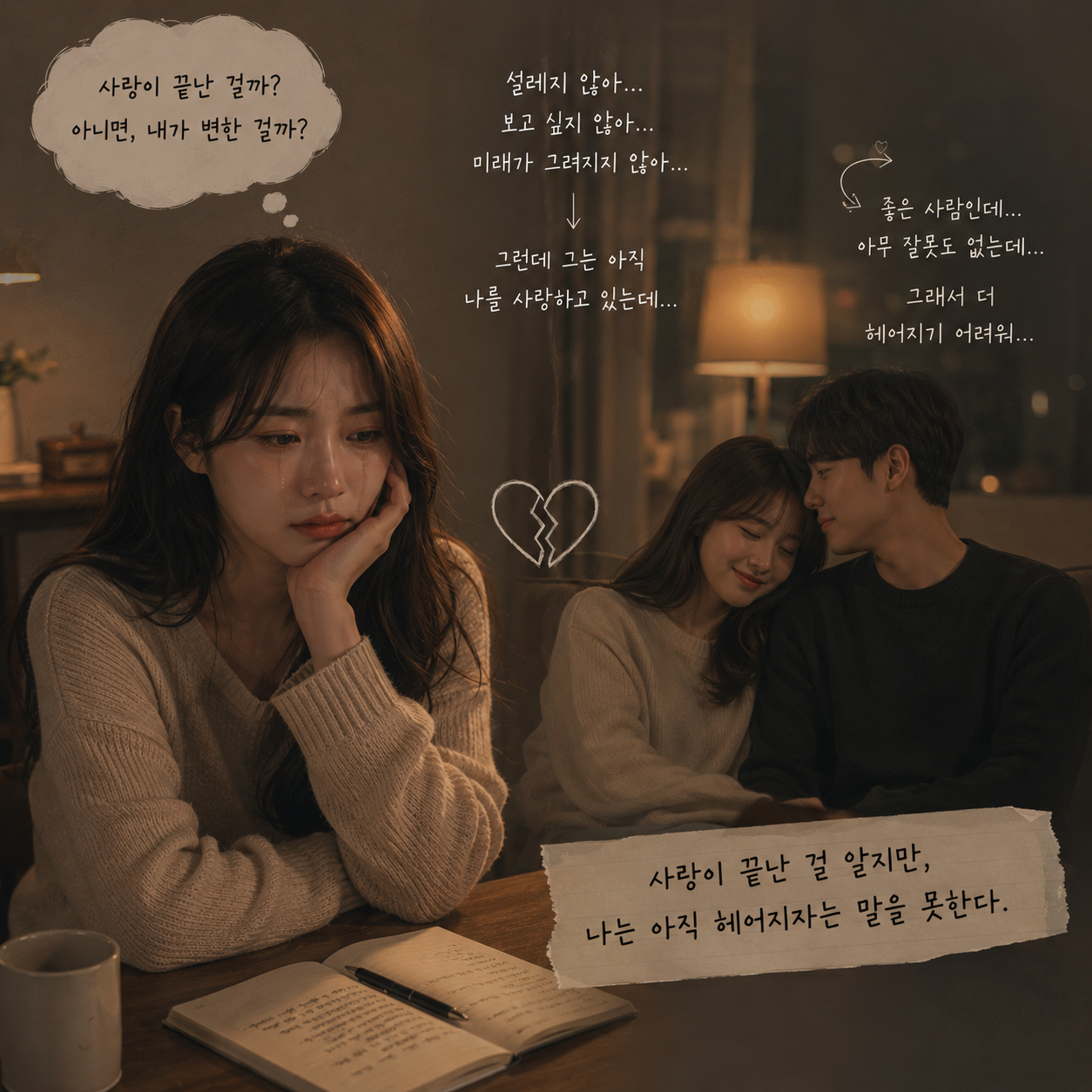 #이별고민
#헤어지고싶은데
#장기연애
#연애심리
#현실연애
#여자심리
#남자심리
#커플이야기
#사랑과이별
#연애상담