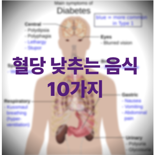 혈당 낮추는 음식 10가지