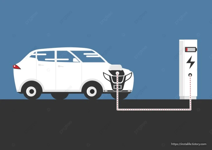 전기차 충전을 나타내는 이미지 입니다.
