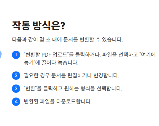 pdf파일 편집방법 홈페이지 소개