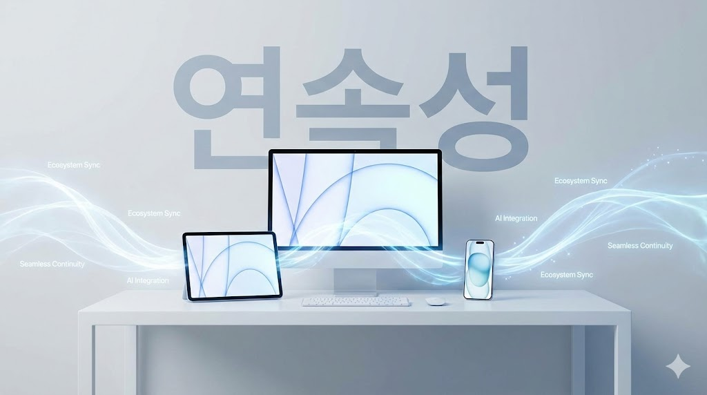 애플 기기간의 끊김 없는 AI 연속성과 통합 워크플로우